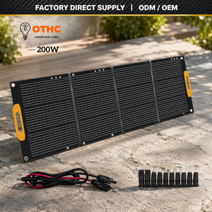 OTHC- 200W Portable Solar Panels Factory Direct OEM/ODM Foldable Waterproof Charger for Scooter Use Power Station