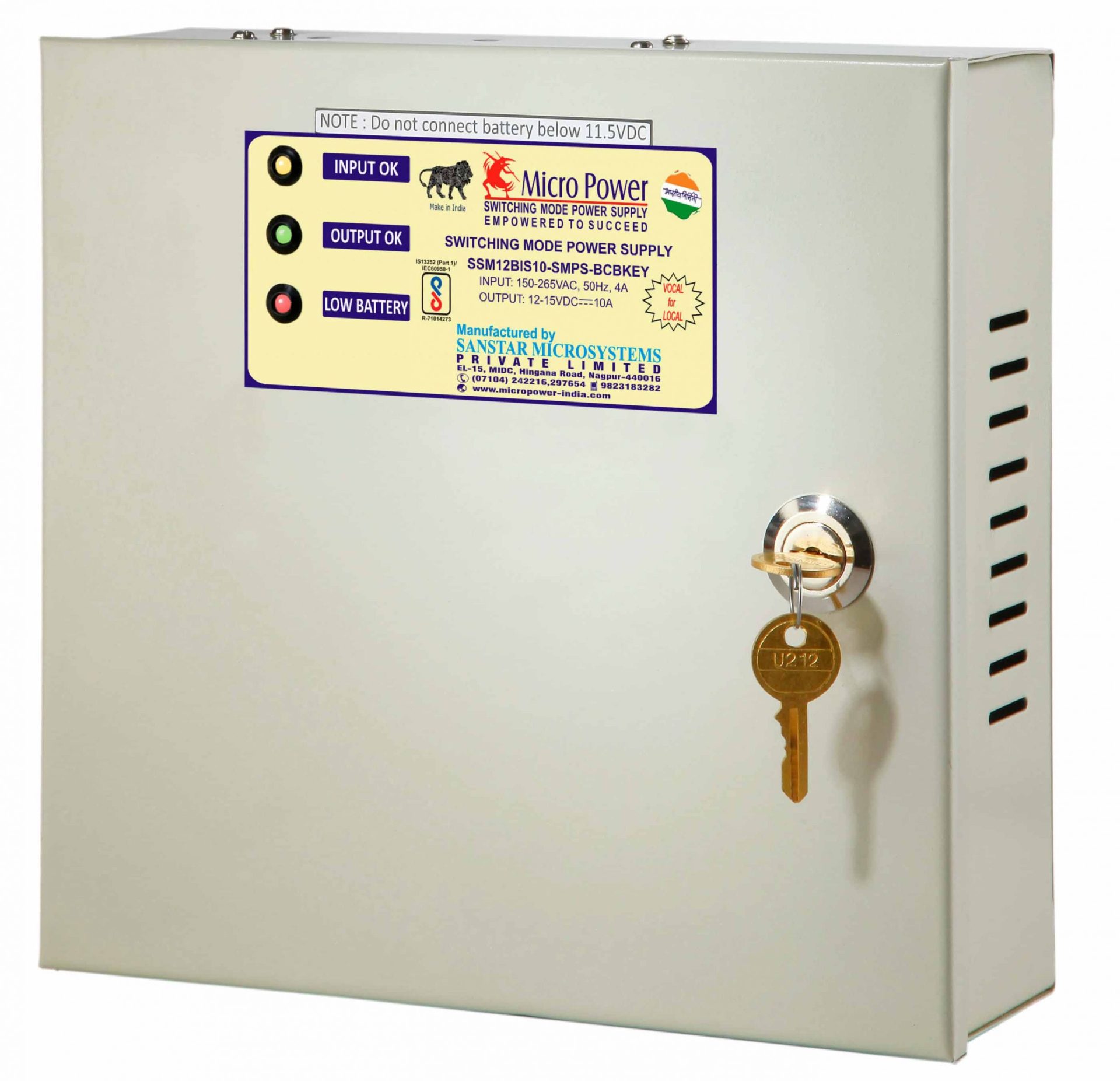 Battery Back-Up Supplies with Internal Battery Provision