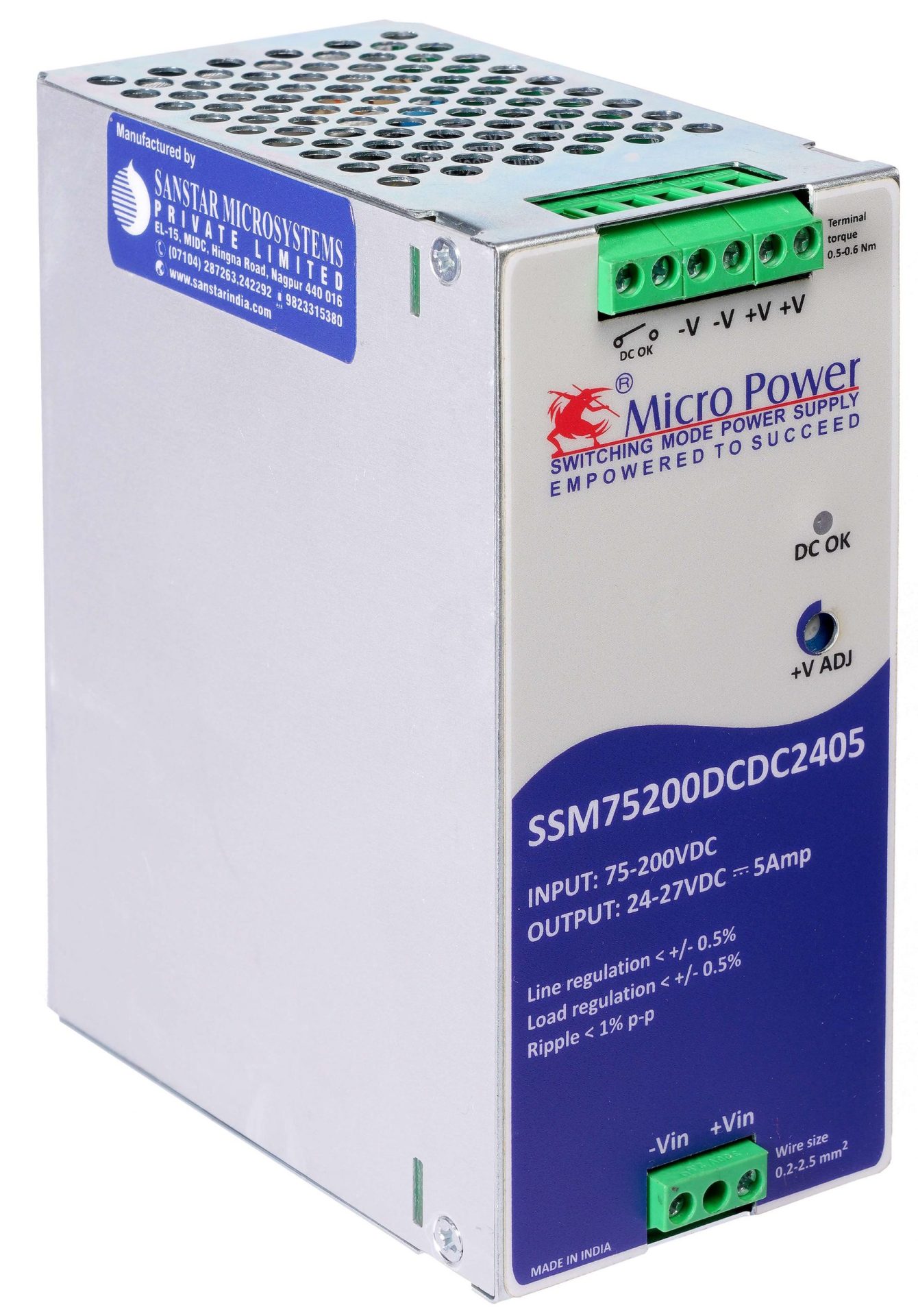SSM Series Heavy Duty DC to DC Converter for Railway and Telecom
