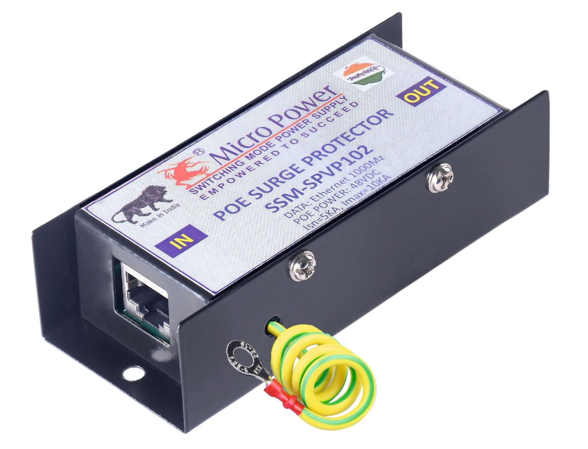 SSM-SPVP102 Industrial PoE Surge Protector for IP Cameras and Wireless AP