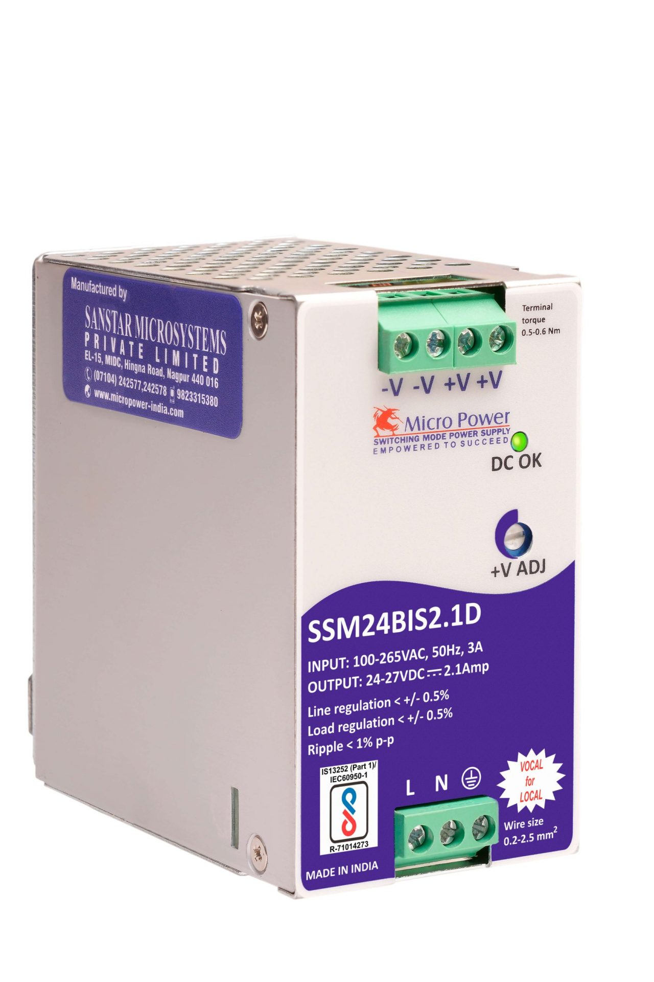 24V DIN Rail Mounting Power Supplies