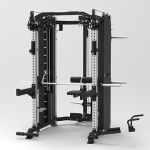 Premium Multi Station Power Rack Functional Trainer Smith Machine Combo Commercial Heavy Duty All-in-one Weightlifting