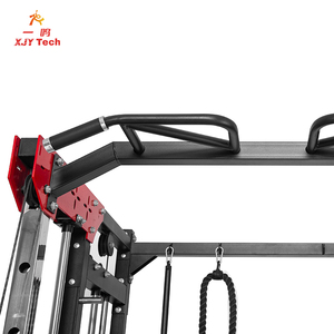 All-in-One Smith Machine Power Rack Combo with Cable Crossover for Full Body Workout